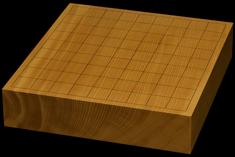 本榧卓上将棋盤 2寸5分（一枚板・天地柾） sb20672 | 前川榧碁盤店