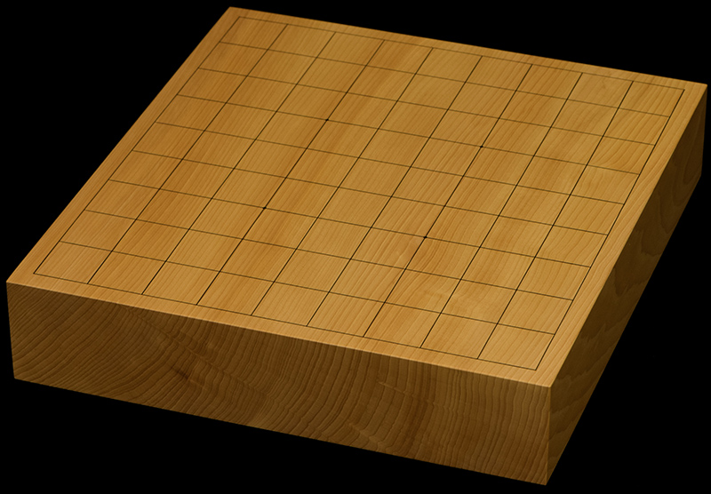 国産本榧卓上将棋盤　2寸3分（一枚板・天柾）　sb20677